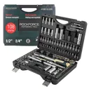 Набор инструмента 108пр.1/4''&1/2''(6гр.)(4-32мм) ROCKFORCE RF-41082-5L EURO
