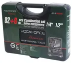 Набор инструментов 82 предмета+6 предметов слесарно-монтажный 1/2",1/4" ROCKFORCE RF-4821-5-PREMIUM