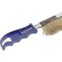 Щетка по металлу ROCKFORCE ручная, с пластиковой ручкой RF-HB140
