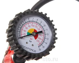 Пистолет RF-STG-29 для подкачки шин с манометром и шлангом (0-16Bar) ROCKFORCE /1